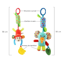 Charger l'image dans la galerie, Hochets suspendus pour bébés, jouets doux pour siège de voiture