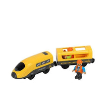 Charger l'image dans la galerie, Train électrique en bois pour enfants, jouet, modèle de Train adapté aux pistes de voiture en bois, cadeau d'anniversaire et de noël, nouvelle collection
