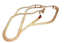 Charger l'image dans la galerie, Composants de voie de Train en bois, ensemble de voies de Train en hêtre, jouets de Train pour enfants, accessoires de chemin de fer, jouets de Train de marque compatibles pour enfants