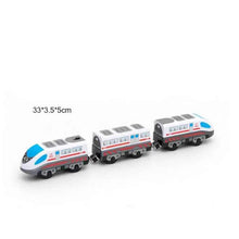 Charger l'image dans la galerie, Train électrique en bois pour enfants, jouet, modèle de Train adapté aux pistes de voiture en bois, cadeau d'anniversaire et de noël, nouvelle collection