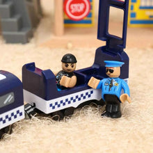Charger l'image dans la galerie, Train électrique en bois pour enfants, jouet, modèle de Train adapté aux pistes de voiture en bois, cadeau d'anniversaire et de noël, nouvelle collection