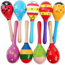 Charger l'image dans la galerie, Grand jouet Montessori pour bébé, Instrument de musique coloré en bois, hochet Shaker, marteau de sable, cloche, jouets d'apprentissage précoce pour enfants