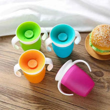 Charger l'image dans la galerie, Gobelet d'apprentissage pour bébé avec couvercle rabattable à double poignée, rotatif à 360 degrés, étanche, bouteille pour nourrissons
