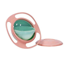 Charger l'image dans la galerie, Bol gyroscopique universel pour enfants, rotation à 360 degrés, anti-déversement, conception pratique, équilibre rotatif, plats d'alimentation solides, assiette, vaisselle