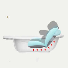 Charger l'image dans la galerie, Coussin de baignoire pour bébé, Support de bain réglable, tapis de siège et coussin de douche pliable pour nouveau-nés, siège de bain flottant pour bébé