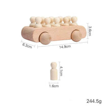 Charger l'image dans la galerie, Train en bois jouet d'anniversaire jouets Montessori jouets éducatifs pour bébé chariot en bois jouets d'apprentissage pour bébé nombre de jouets pour bébé en bois