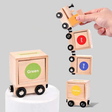 Charger l'image dans la galerie, Train magnétique en bois éducatif pour enfants - jouet Montessori coloré