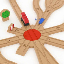 Charger l'image dans la galerie, Composants de voie de Train en bois, ensemble de voies de Train en hêtre, jouets de Train pour enfants, accessoires de chemin de fer, jouets de Train de marque compatibles pour enfants
