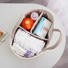 Charger l'image dans la galerie, Sac de voyage multifonctionnel Portable pour maman, sac à couches en corde de coton, sac de rangement de couches, panier de rangement de couches pour bébé