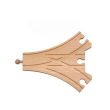 Charger l'image dans la galerie, Composants de voie de Train en bois, ensemble de voies de Train en hêtre, jouets de Train pour enfants, accessoires de chemin de fer, jouets de Train de marque compatibles pour enfants