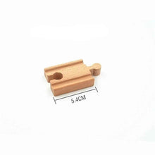 Charger l'image dans la galerie, Composants de voie de Train en bois, ensemble de voies de Train en hêtre, jouets de Train pour enfants, accessoires de chemin de fer, jouets de Train de marque compatibles pour enfants