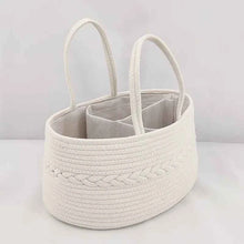 Charger l'image dans la galerie, Sac de voyage multifonctionnel Portable pour maman, sac à couches en corde de coton, sac de rangement de couches, panier de rangement de couches pour bébé