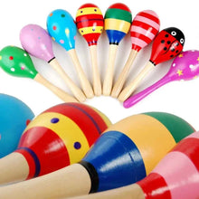 Charger l'image dans la galerie, Grand jouet Montessori pour bébé, Instrument de musique coloré en bois, hochet Shaker, marteau de sable, cloche, jouets d'apprentissage précoce pour enfants