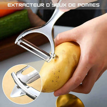 Charger l'image dans la galerie, Set 2 Éplucheurs Inox