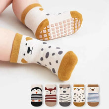 Charger l'image dans la galerie, Set 5 paires chaussettes hiver antidérapantes enfant