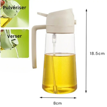 Charger l&#39;image dans la galerie, FINY Distributeur d&#39;huile en VERRE 2 en 1 / 470 ml
