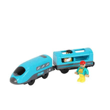 Charger l'image dans la galerie, Train électrique en bois pour enfants, jouet, modèle de Train adapté aux pistes de voiture en bois, cadeau d'anniversaire et de noël, nouvelle collection
