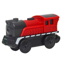 Charger l'image dans la galerie, Train électrique en bois pour enfants, jouet, modèle de Train adapté aux pistes de voiture en bois, cadeau d'anniversaire et de noël, nouvelle collection
