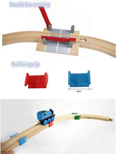 Charger l'image dans la galerie, Composants de voie de Train en bois, ensemble de voies de Train en hêtre, jouets de Train pour enfants, accessoires de chemin de fer, jouets de Train de marque compatibles pour enfants
