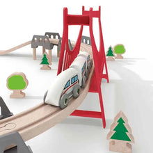 Charger l'image dans la galerie, Composants de voie de Train en bois, ensemble de voies de Train en hêtre, jouets de Train pour enfants, accessoires de chemin de fer, jouets de Train de marque compatibles pour enfants
