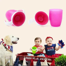 Charger l'image dans la galerie, Gobelet d'apprentissage pour bébé avec couvercle rabattable à double poignée, rotatif à 360 degrés, étanche, bouteille pour nourrissons
