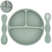 Charger l&#39;image dans la galerie, Set Plat et Cuillères en Silicone pour enfant
