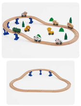 Charger l'image dans la galerie, Ensemble de rails de Train en bois de hêtre, accessoires de chemin de fer adaptés à toutes les marques, jouets éducatifs pour enfants, nouvelle collection
