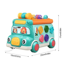 Charger l'image dans la galerie, Jouets d'apprentissage précoce pour bébés, bus musical éducatif, jouets de musique, jeux d'empilage et de tri pour bébés, tout-petits, nouveau-nés de 6 à 12 mois
