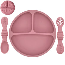Charger l&#39;image dans la galerie, Set Plat et Cuillères en Silicone pour enfant
