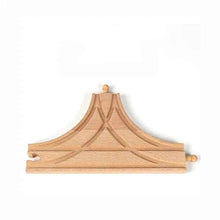 Charger l'image dans la galerie, Composants de voie de Train en bois, ensemble de voies de Train en hêtre, jouets de Train pour enfants, accessoires de chemin de fer, jouets de Train de marque compatibles pour enfants
