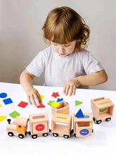 Charger l'image dans la galerie, Train magnétique bois compact rangement facile - jouet nomade enfant
