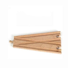 Charger l'image dans la galerie, Composants de voie de Train en bois, ensemble de voies de Train en hêtre, jouets de Train pour enfants, accessoires de chemin de fer, jouets de Train de marque compatibles pour enfants
