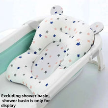 Charger l'image dans la galerie, Coussin de baignoire pour bébé, Support de bain réglable, tapis de siège et coussin de douche pliable pour nouveau-nés, siège de bain flottant pour bébé
