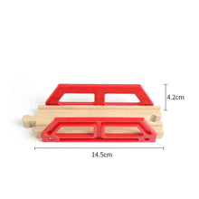 Charger l'image dans la galerie, Composants de voie de Train en bois, ensemble de voies de Train en hêtre, jouets de Train pour enfants, accessoires de chemin de fer, jouets de Train de marque compatibles pour enfants

