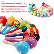 Charger l'image dans la galerie, Grand jouet Montessori pour bébé, Instrument de musique coloré en bois, hochet Shaker, marteau de sable, cloche, jouets d'apprentissage précoce pour enfants
