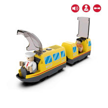 Charger l'image dans la galerie, Ensemble de jouets de Train électrique en bois, Locomotive de voiture électrique, fente moulée sous pression, adaptée à toutes les pistes ferrées de marque en bois pour enfants
