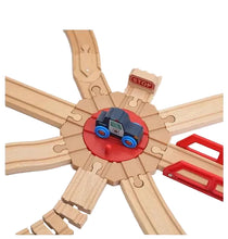 Charger l'image dans la galerie, Ensemble de rails de Train en bois de hêtre, accessoires de chemin de fer adaptés à toutes les marques, jouets éducatifs pour enfants, nouvelle collection
