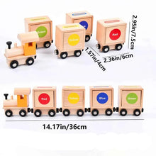 Charger l'image dans la galerie, Construction bois naturel train magnétique éducatif - jouet sécurisé bébé

