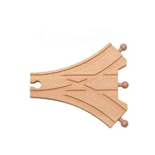 Charger l'image dans la galerie, Composants de voie de Train en bois, ensemble de voies de Train en hêtre, jouets de Train pour enfants, accessoires de chemin de fer, jouets de Train de marque compatibles pour enfants
