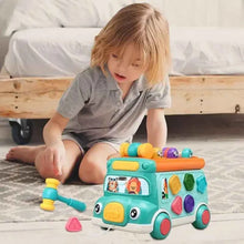 Charger l'image dans la galerie, Jouets d'apprentissage précoce pour bébés, bus musical éducatif, jouets de musique, jeux d'empilage et de tri pour bébés, tout-petits, nouveau-nés de 6 à 12 mois
