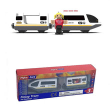 Charger l'image dans la galerie, Ensemble de jouets de Train électrique en bois, Locomotive de voiture électrique, fente moulée sous pression, adaptée à toutes les pistes ferrées de marque en bois pour enfants
