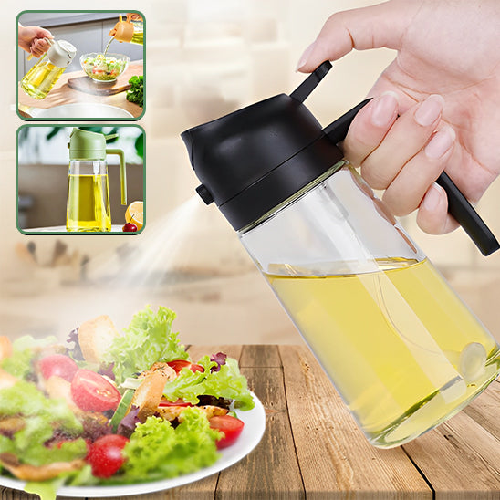SWEETY Pulverisateur d'huile 500ml 2 en 1