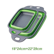Charger l'image dans la galerie, PASSINO Passoire de cuisine pliable en silicone 2 pièces
