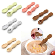 Charger l'image dans la galerie, Set Plat et Cuillères en Silicone pour enfant
