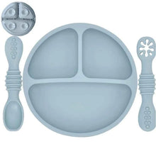 Charger l'image dans la galerie, Set Plat et Cuillères en Silicone pour enfant
