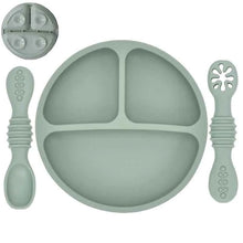 Charger l'image dans la galerie, Set Plat et Cuillères en Silicone pour enfant
