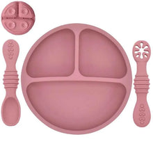 Charger l'image dans la galerie, Set Plat et Cuillères en Silicone pour enfant
